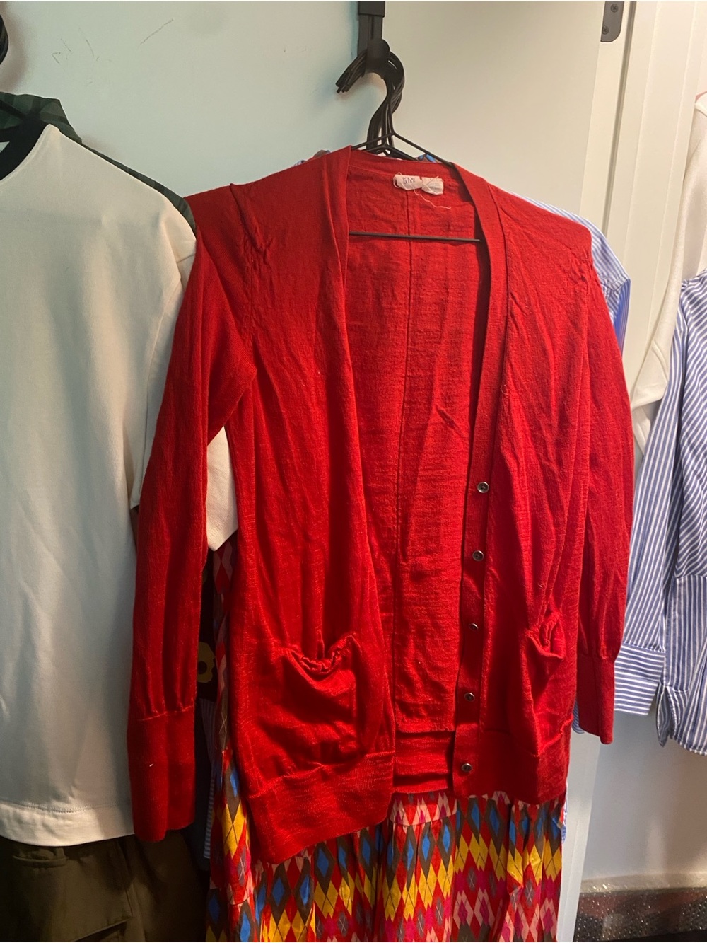 GAP Red Women's Cardigan Sweater